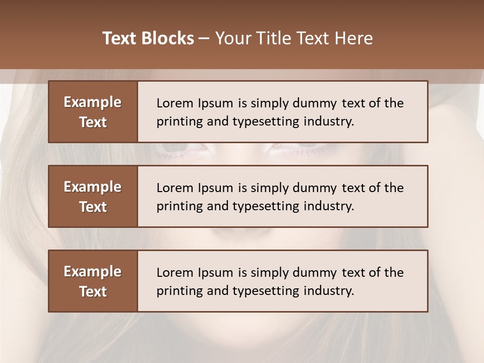 One Hairstyle Style PowerPoint Template
