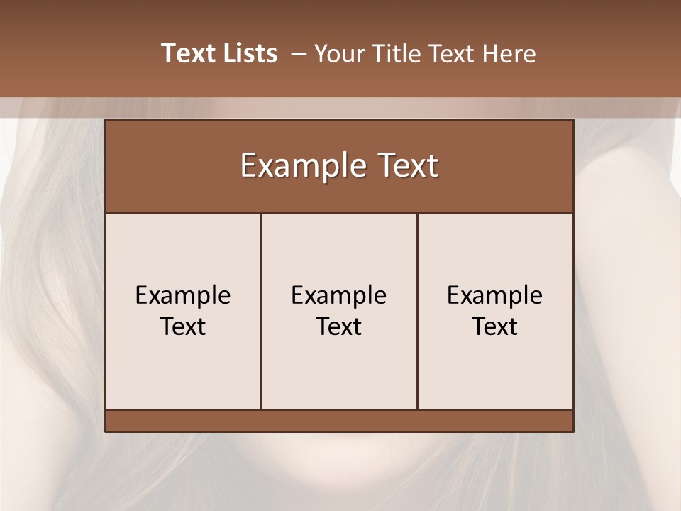 One Hairstyle Style PowerPoint Template