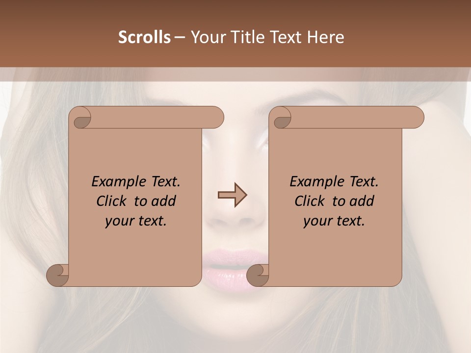 One Hairstyle Style PowerPoint Template