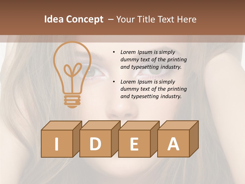 One Hairstyle Style PowerPoint Template