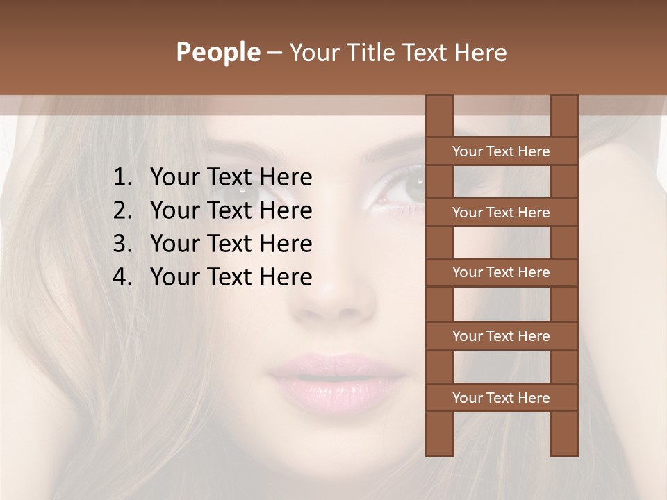 One Hairstyle Style PowerPoint Template