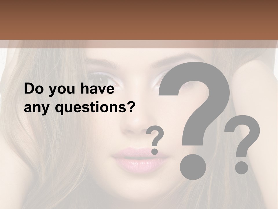 One Hairstyle Style PowerPoint Template