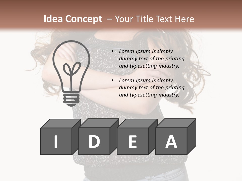 White Modern Isolated PowerPoint Template