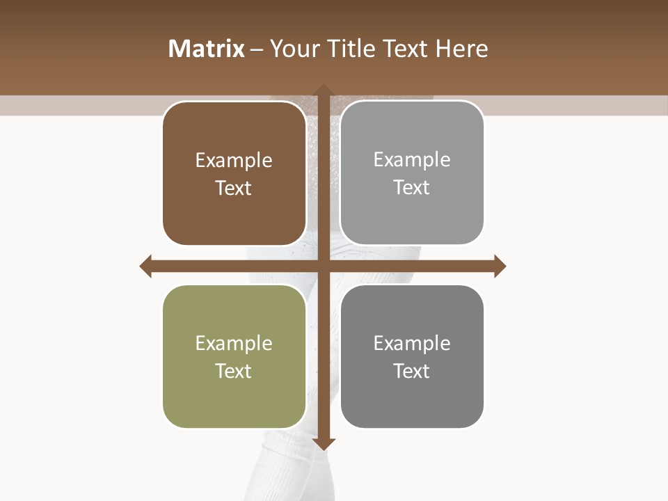 Model Lady White PowerPoint Template