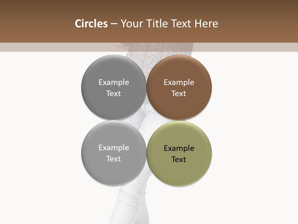 Model Lady White PowerPoint Template