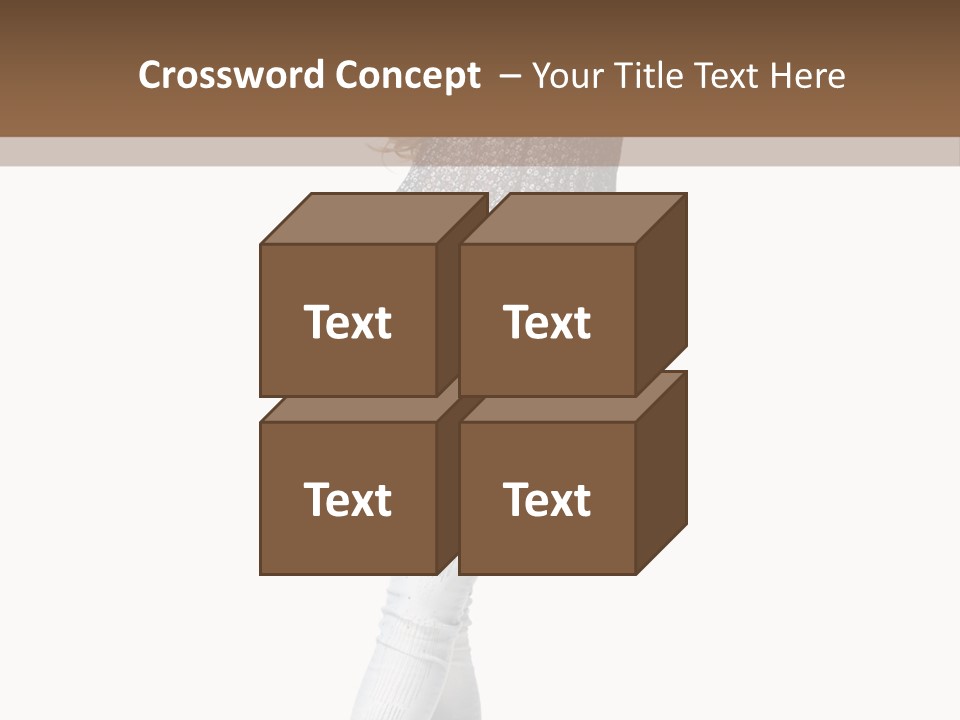 Model Lady White PowerPoint Template