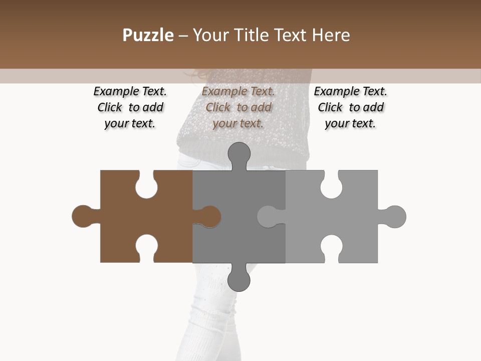 Model Lady White PowerPoint Template