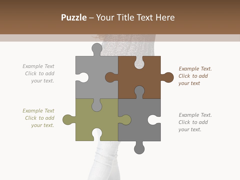 Model Lady White PowerPoint Template