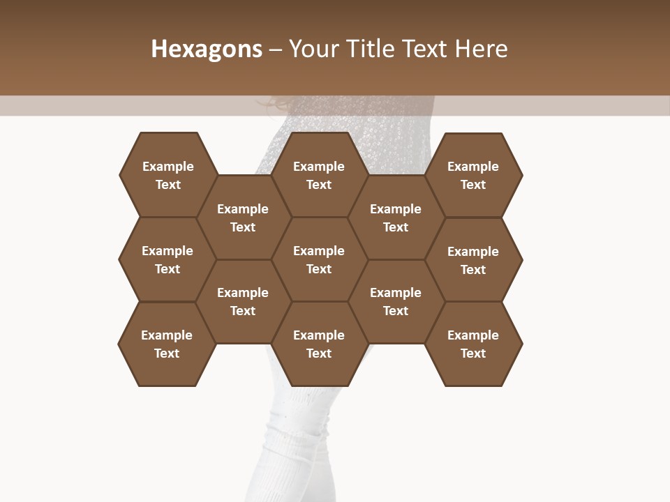 Model Lady White PowerPoint Template