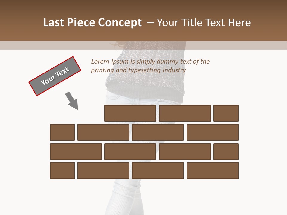 Model Lady White PowerPoint Template