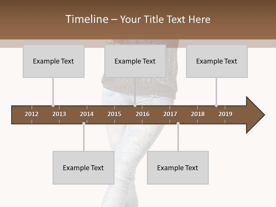 Model Lady White PowerPoint Template