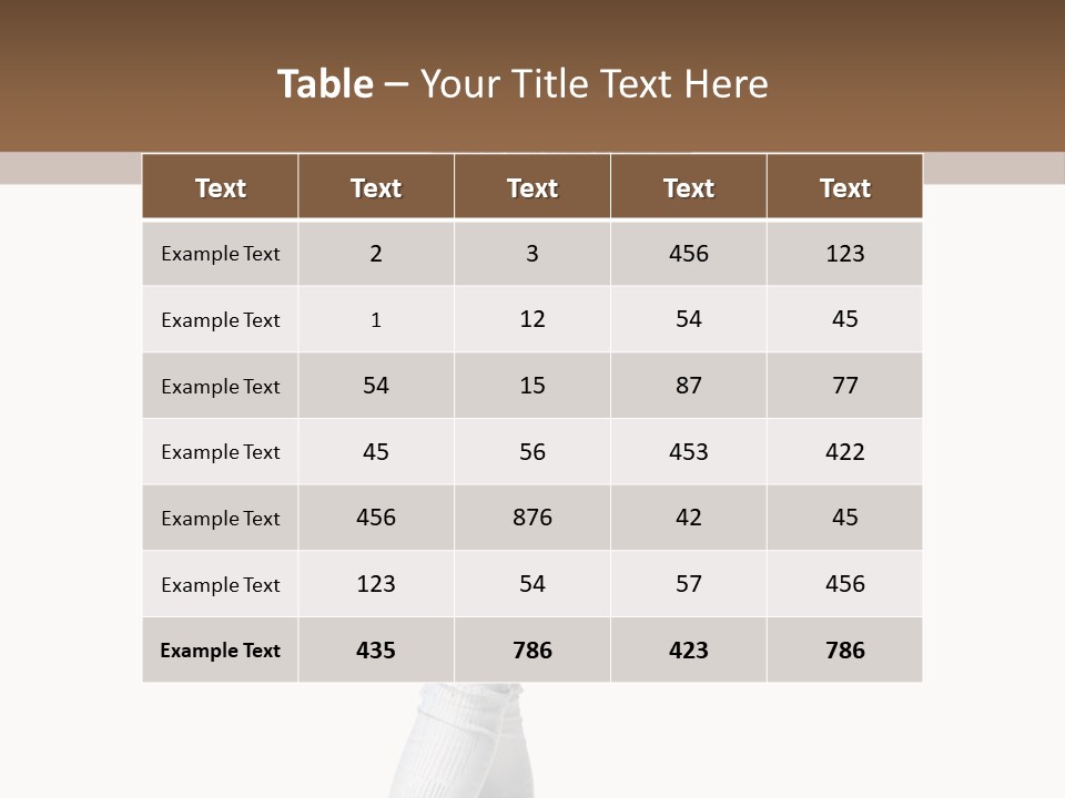 Model Lady White PowerPoint Template