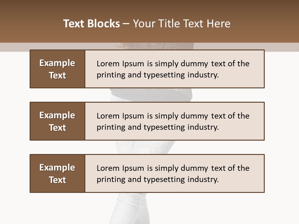 Model Lady White PowerPoint Template