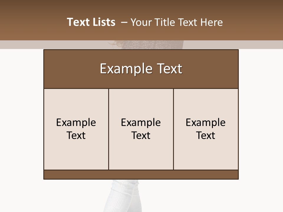 Model Lady White PowerPoint Template