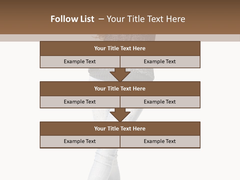 Model Lady White PowerPoint Template