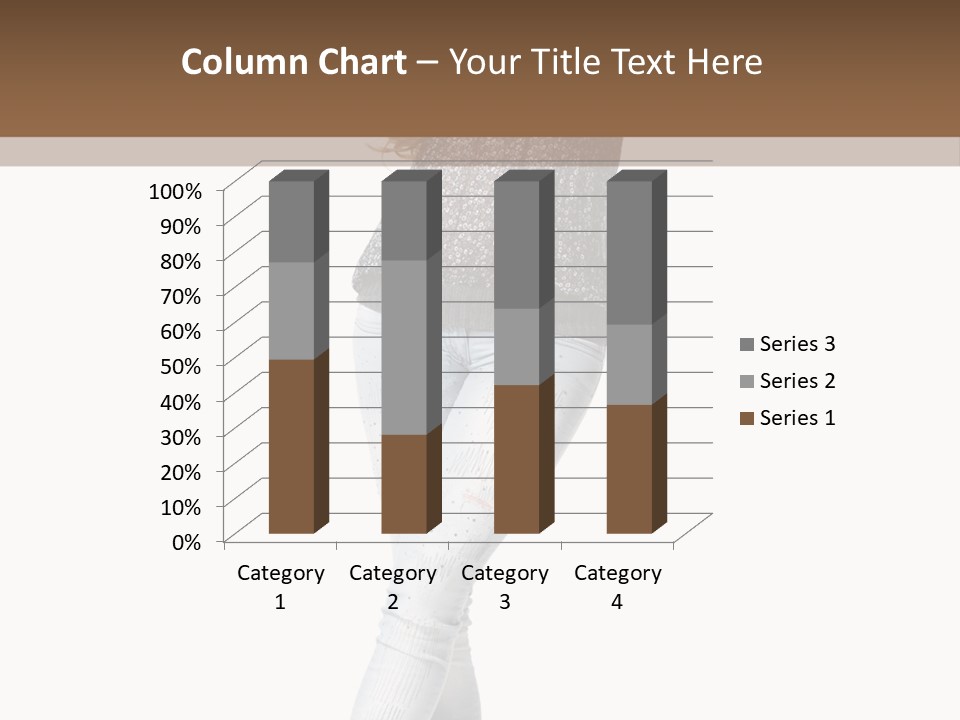 Model Lady White PowerPoint Template