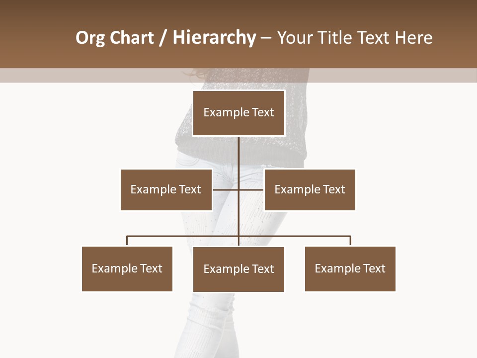 Model Lady White PowerPoint Template