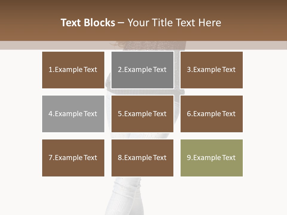 Model Lady White PowerPoint Template