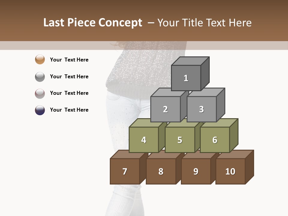 Model Lady White PowerPoint Template