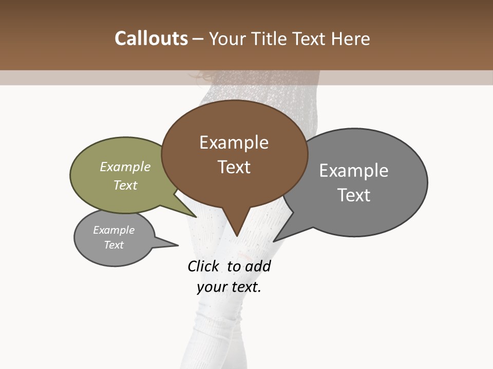 Model Lady White PowerPoint Template