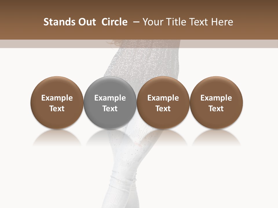 Model Lady White PowerPoint Template