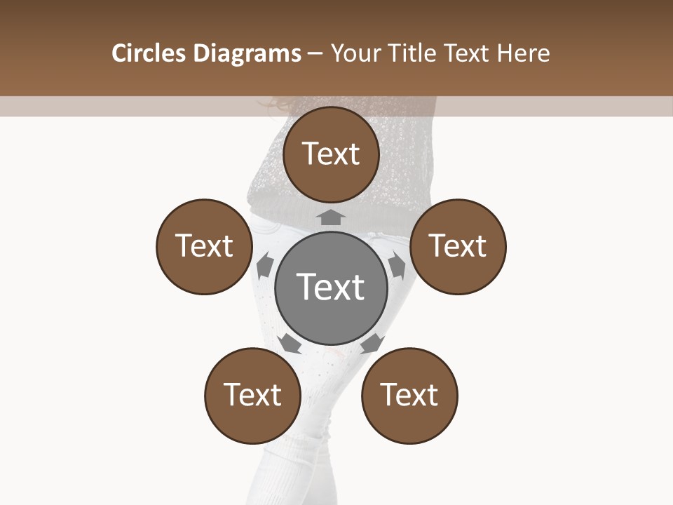 Model Lady White PowerPoint Template