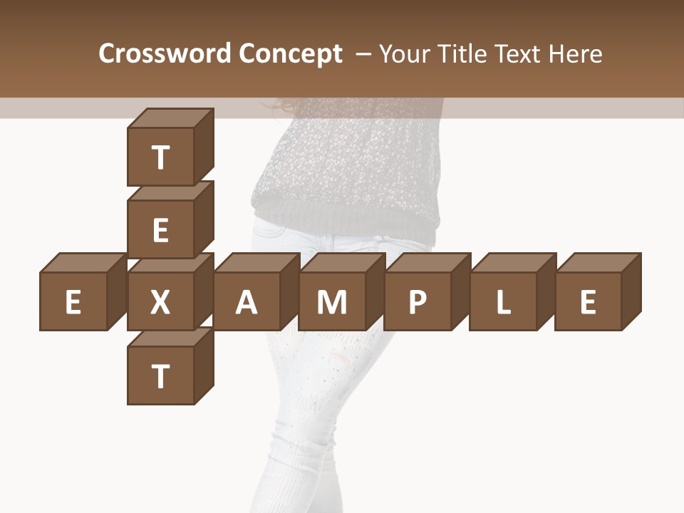 Model Lady White PowerPoint Template