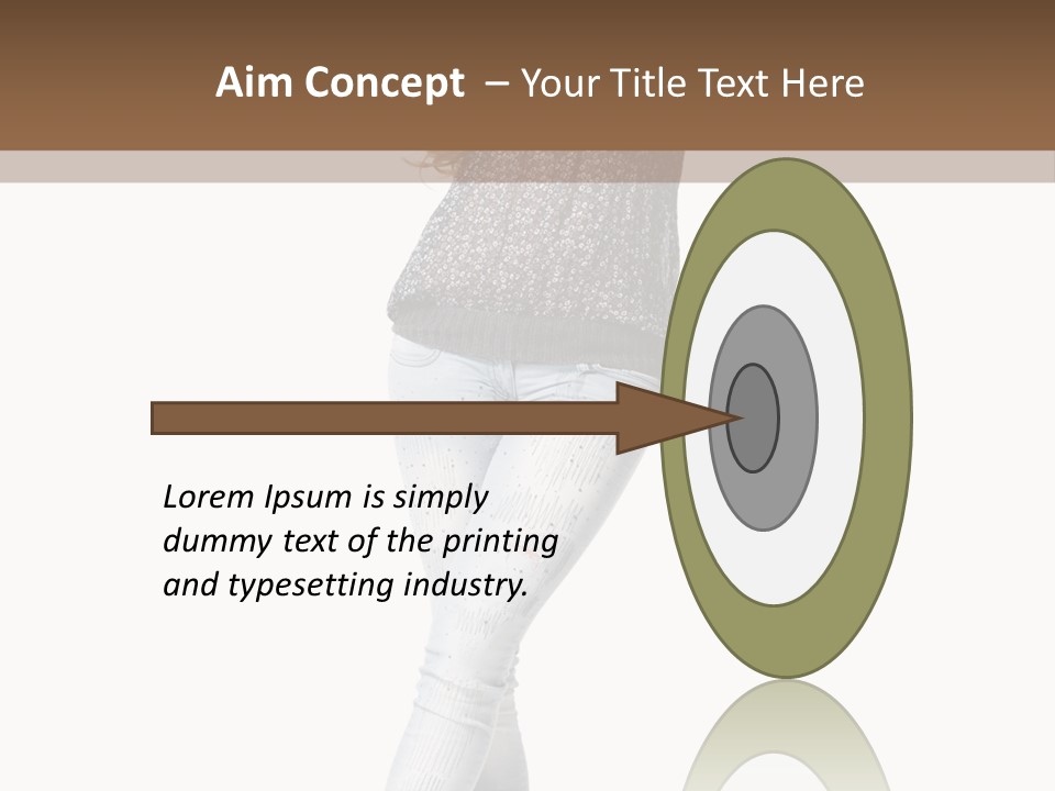 Model Lady White PowerPoint Template