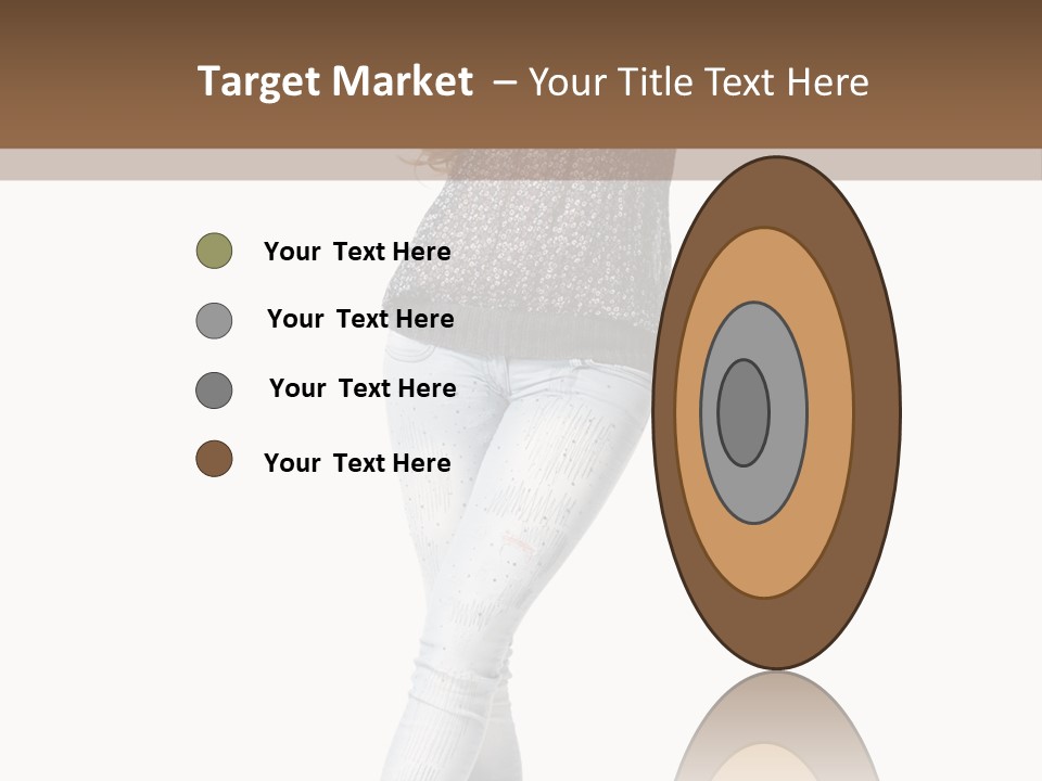 Model Lady White PowerPoint Template