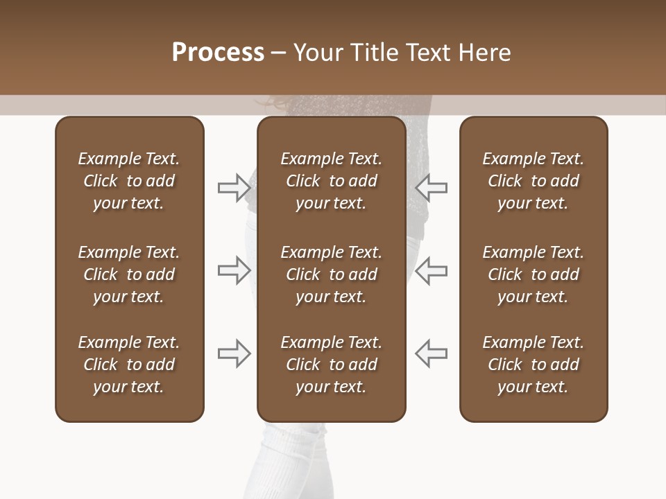 Model Lady White PowerPoint Template