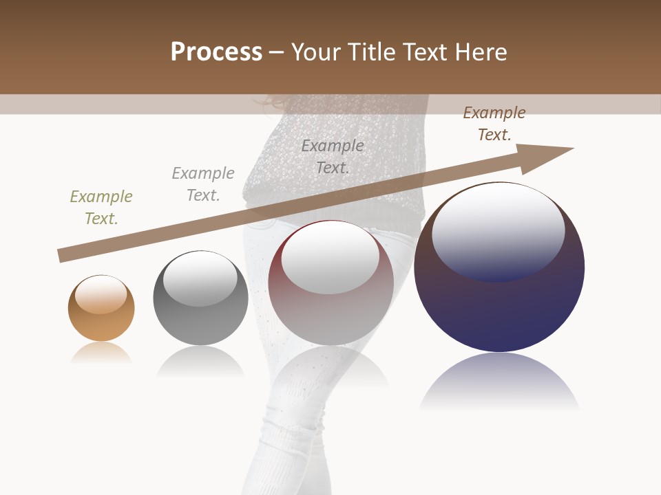 Model Lady White PowerPoint Template