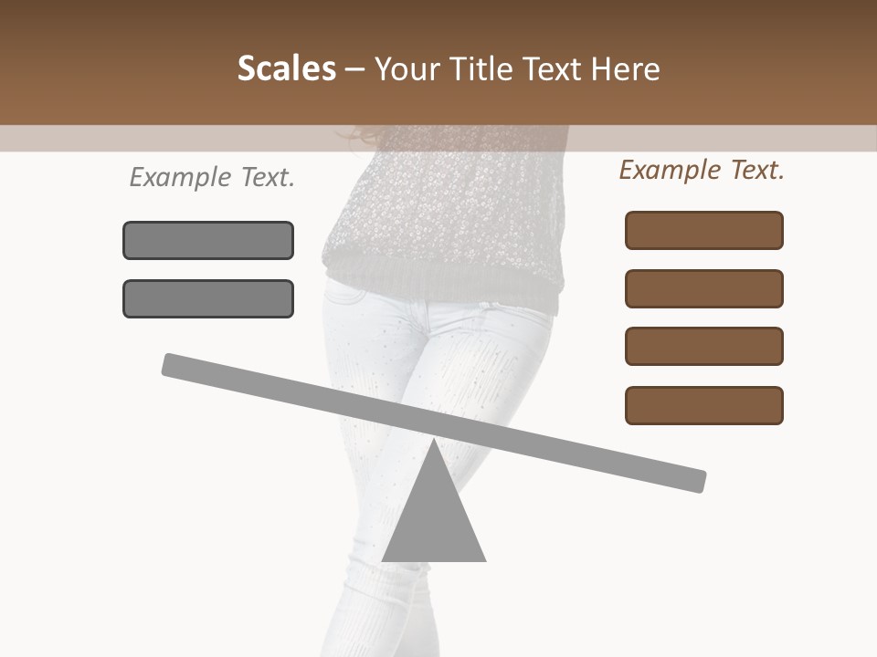 Model Lady White PowerPoint Template