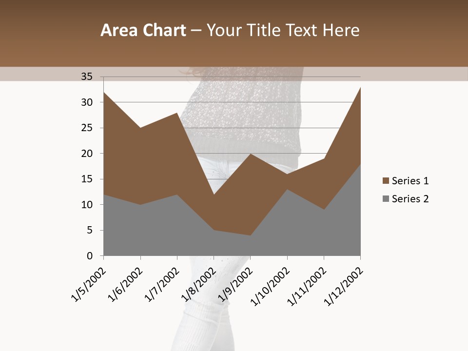 Model Lady White PowerPoint Template