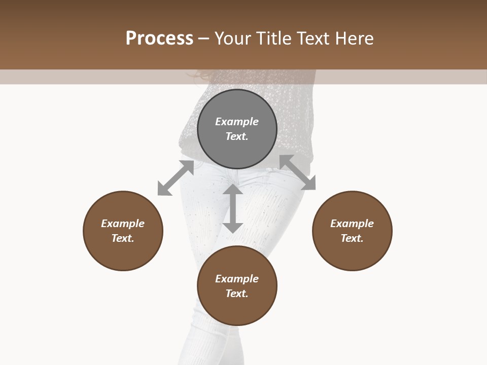 Model Lady White PowerPoint Template