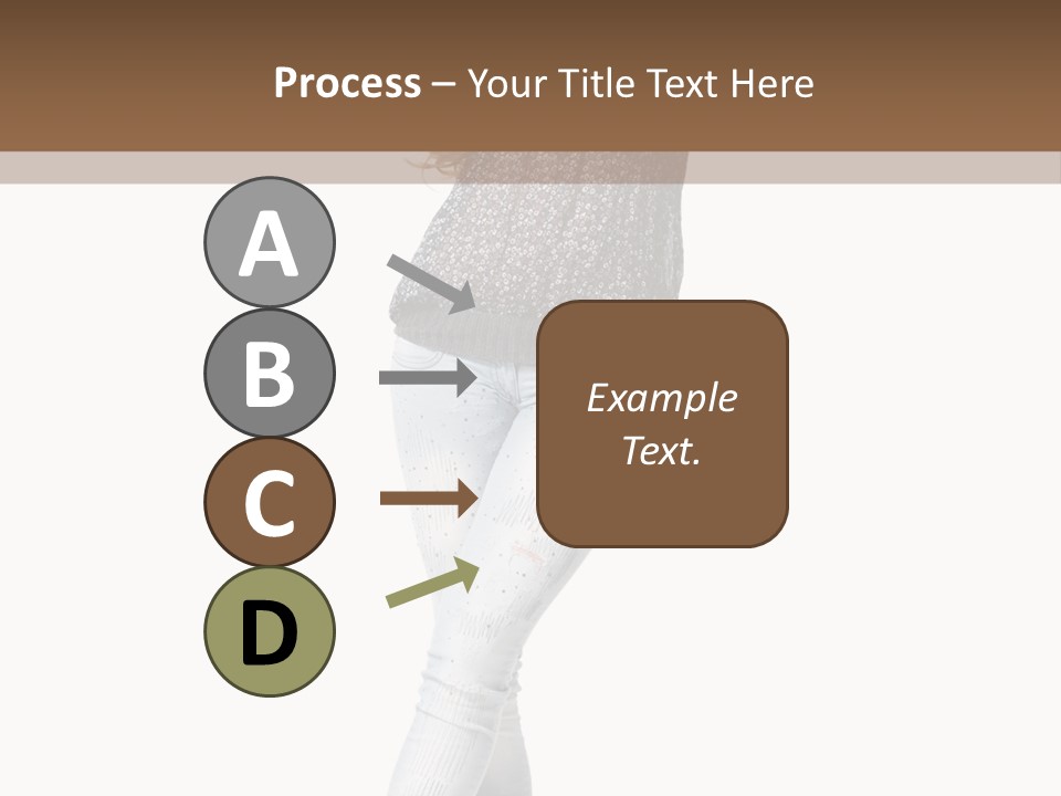 Model Lady White PowerPoint Template