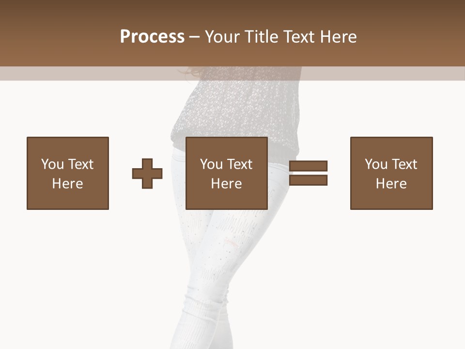 Model Lady White PowerPoint Template