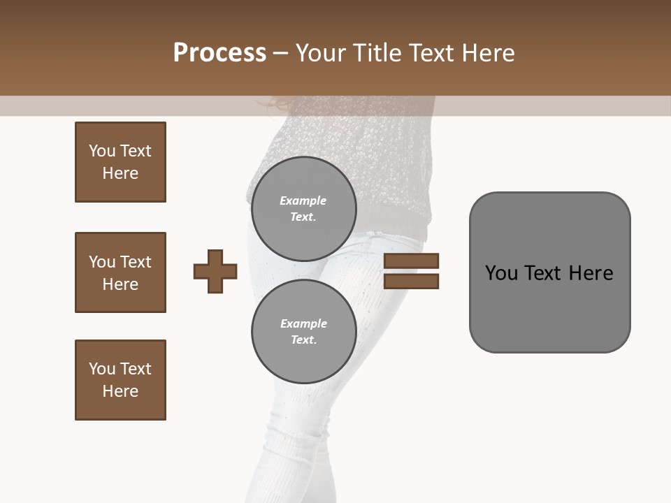Model Lady White PowerPoint Template