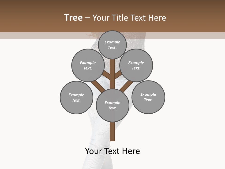 Model Lady White PowerPoint Template