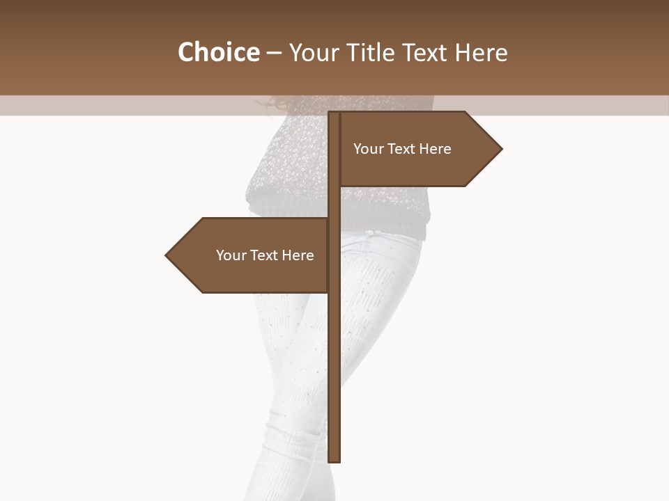 Model Lady White PowerPoint Template