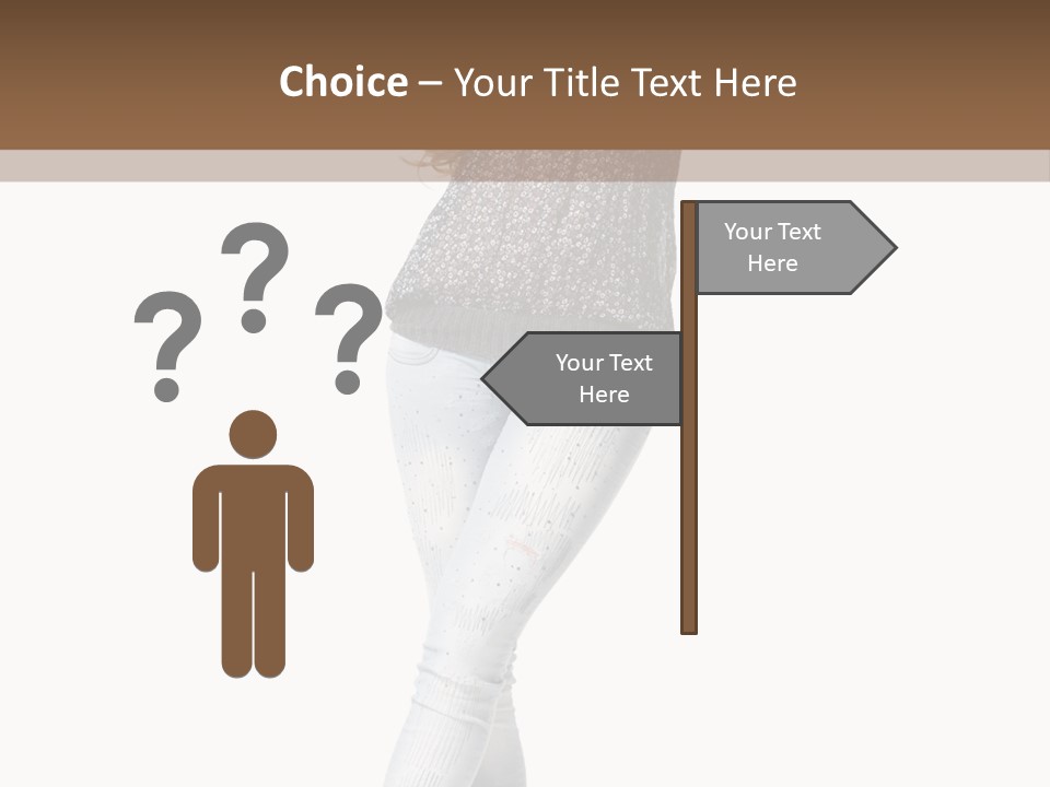 Model Lady White PowerPoint Template