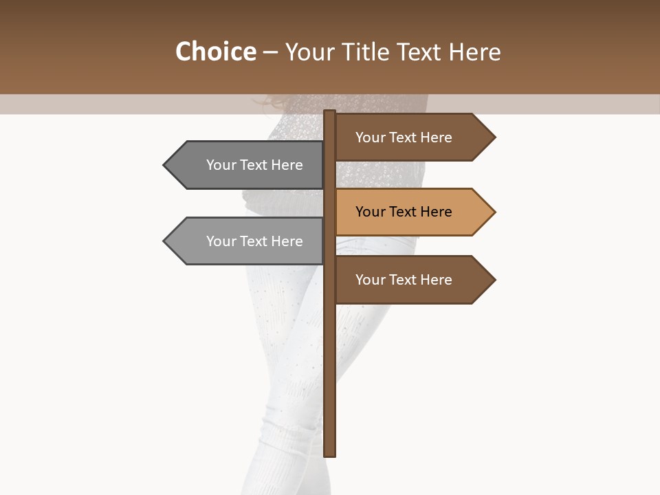 Model Lady White PowerPoint Template