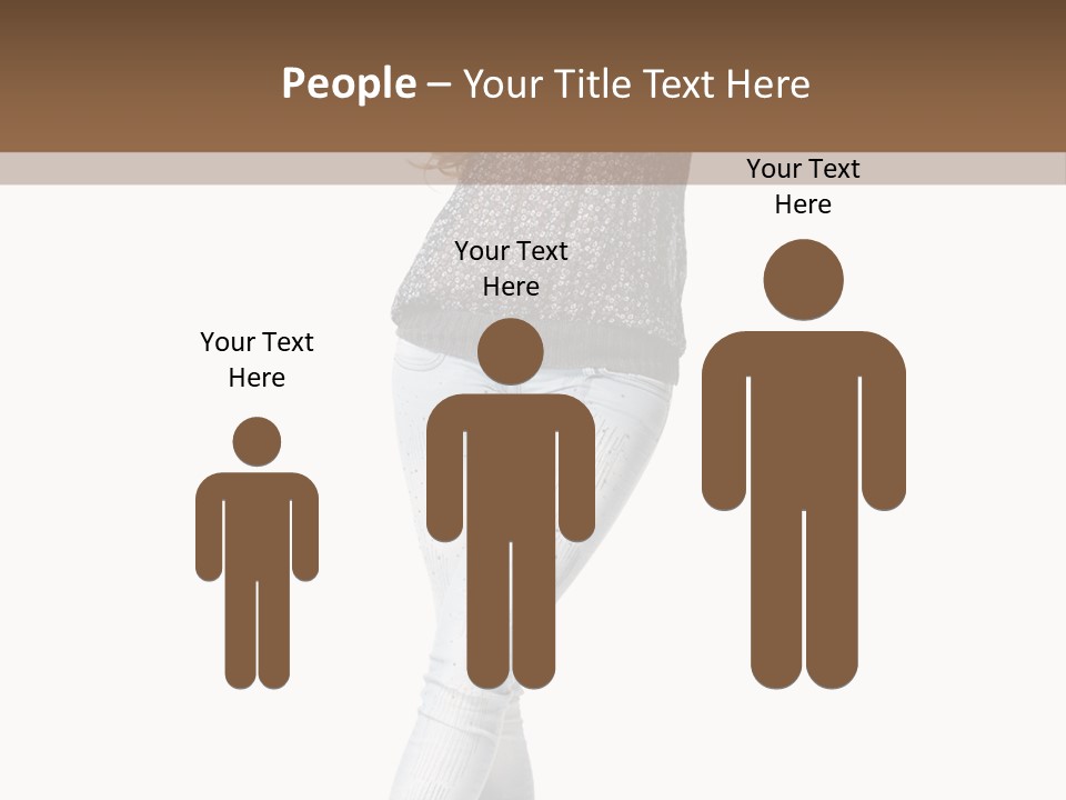 Model Lady White PowerPoint Template