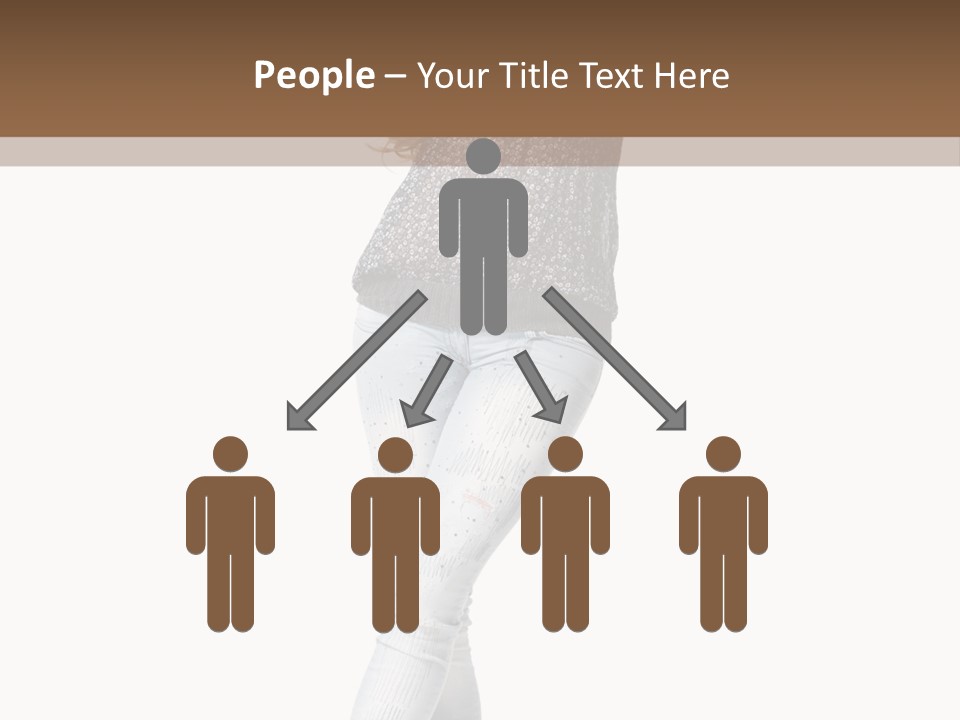 Model Lady White PowerPoint Template