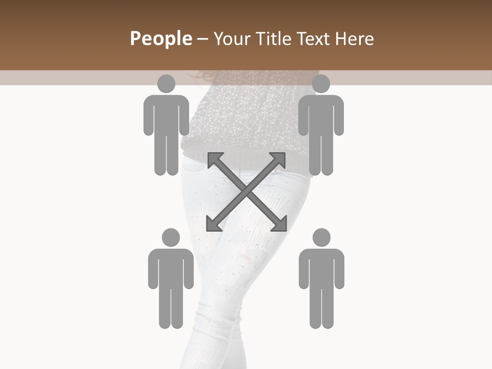 Model Lady White PowerPoint Template