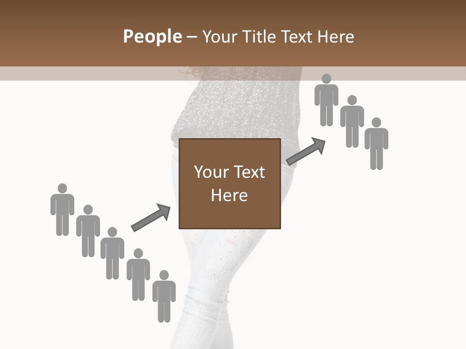 Model Lady White PowerPoint Template