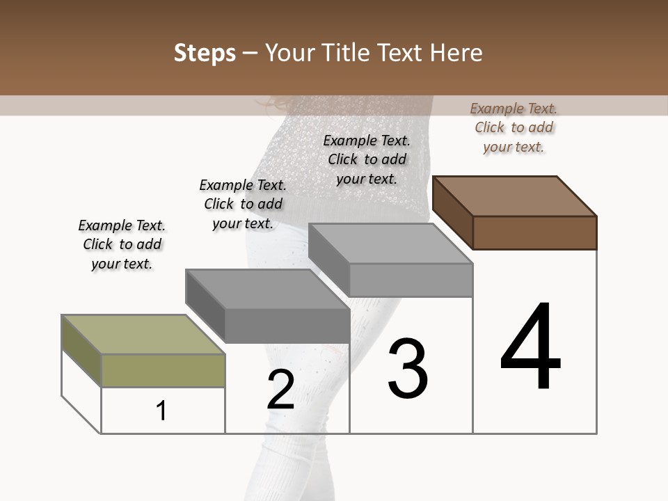 Model Lady White PowerPoint Template