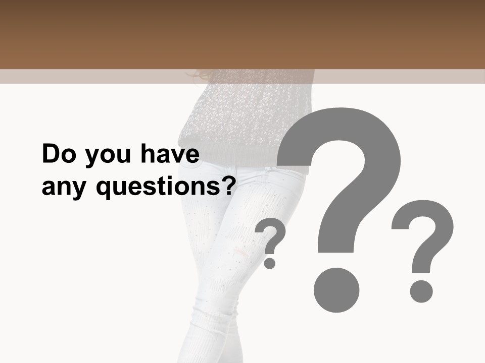 Model Lady White PowerPoint Template