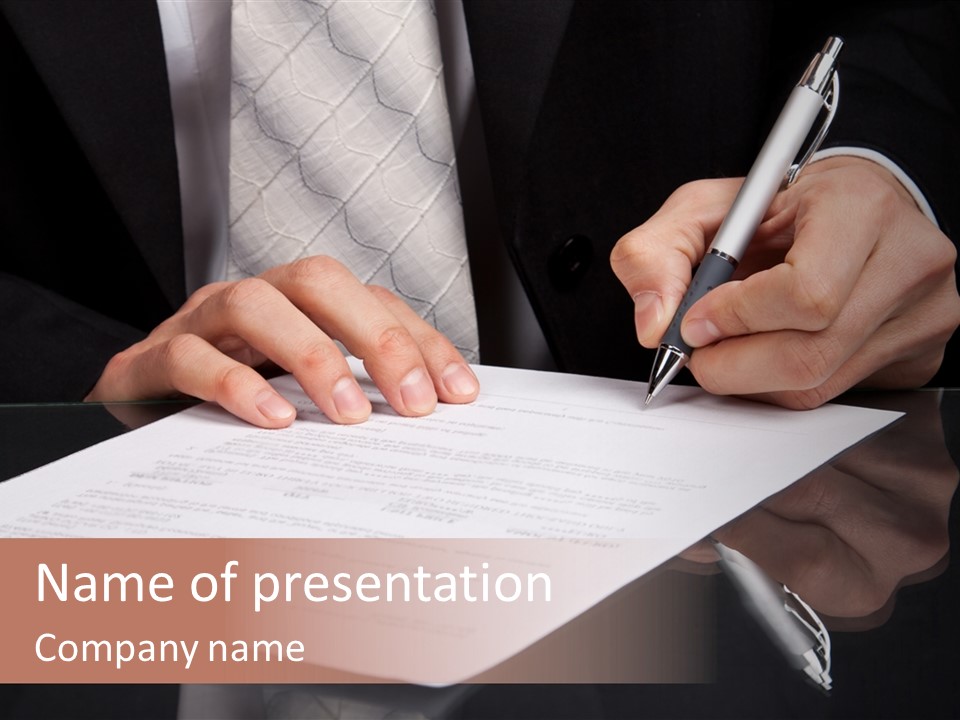 Bank Business Deal PowerPoint Template