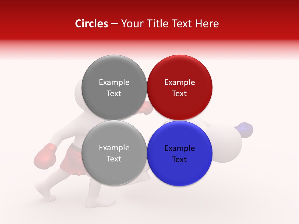 White Winner Red PowerPoint Template