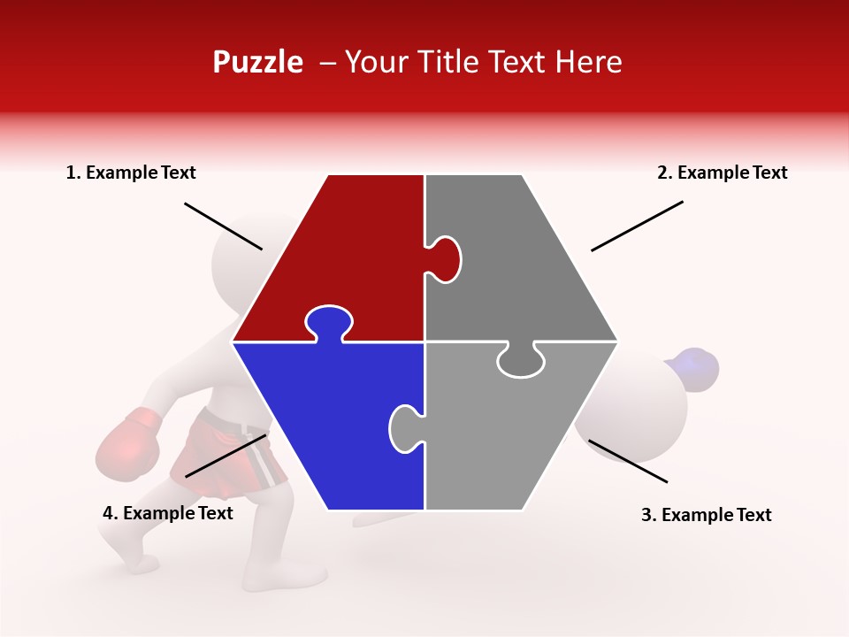 White Winner Red PowerPoint Template